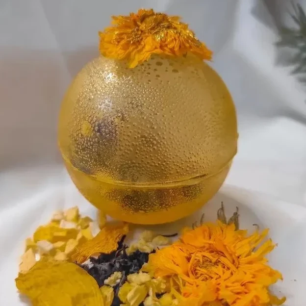 Чайная бомбочка Мисс Тропик ручная работа в подарочной упаковке (28458047) - фото 2 Чайная бомбочка Мисс Тропик ручная работа в подарочной упаковке (28458047) - фото 2