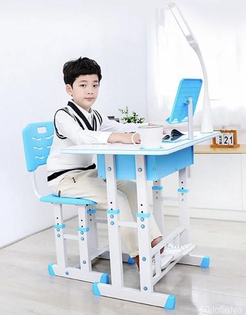 Парта та стілець для дітей з регульованою висотою Блакитний (2104618701) - фото 8