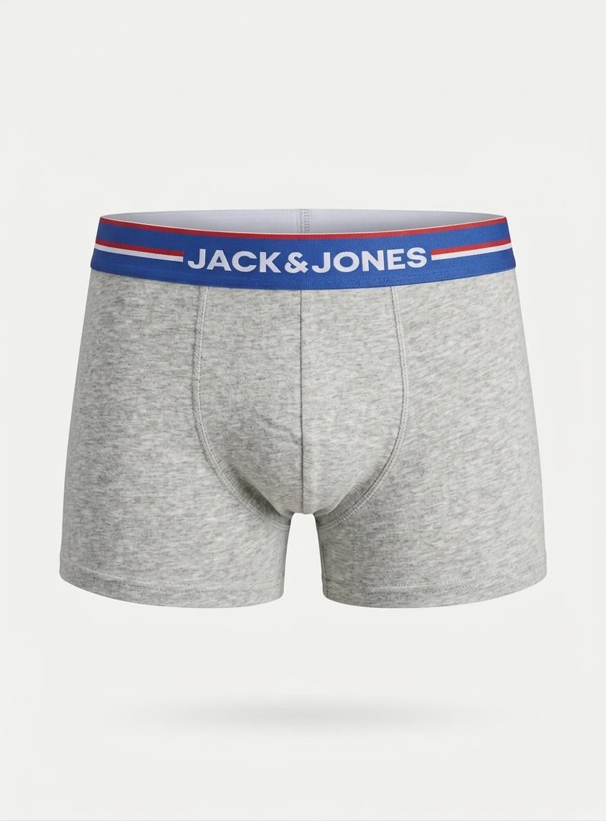 Трусы боксеры мужские Jack & Jones XL Серый (89798465)