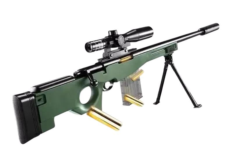 Игрушечная снайперская винтовка AWM М24 с оптическим прицелом стреляет мягкими пулями с гильзой 130 см (2061408196)