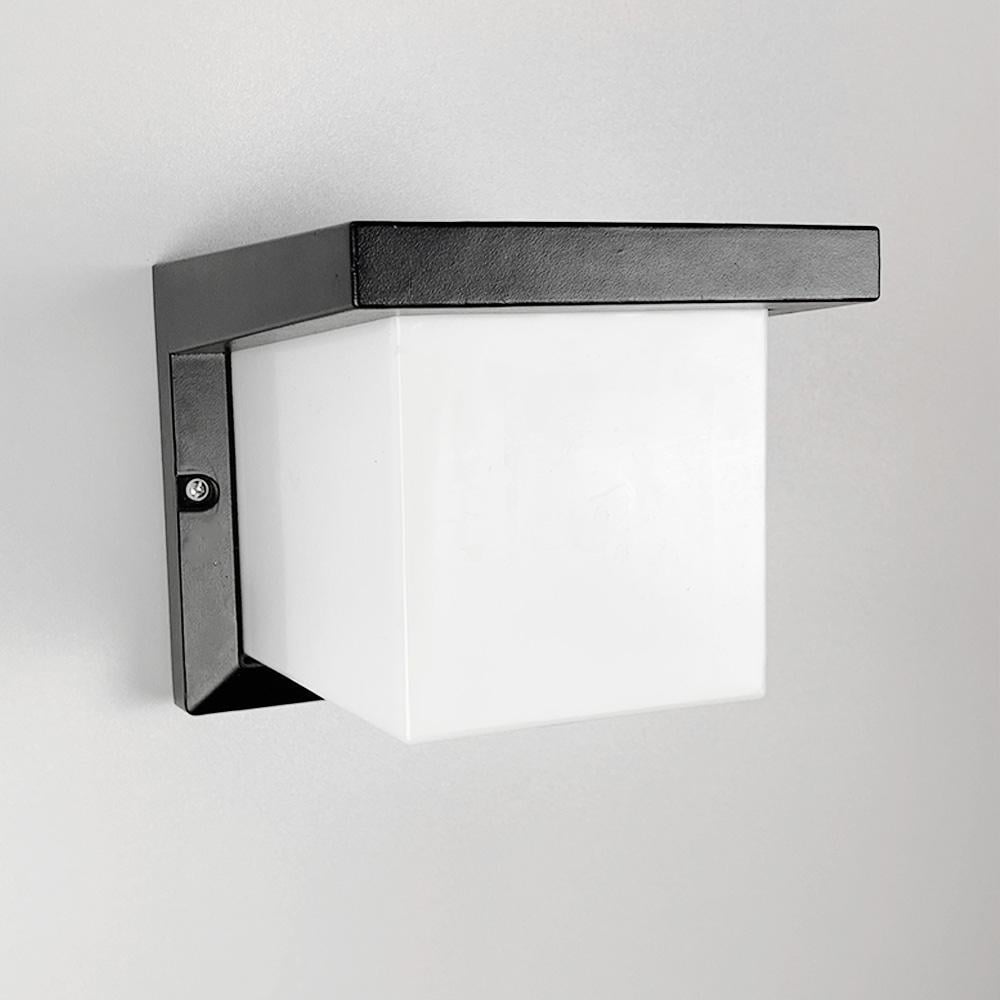 Светильник фасадный квадратной формы 16х16 см Черный (OT047)