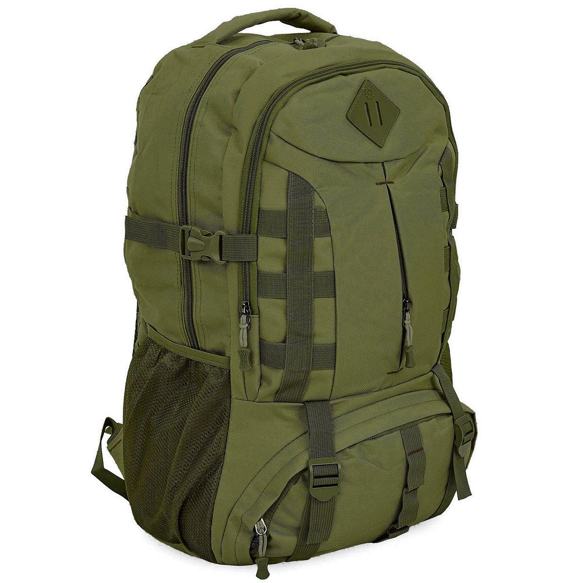 Рюкзак туристичний 40 л 50х34х19 см Оливковий (TY-0865-OL)