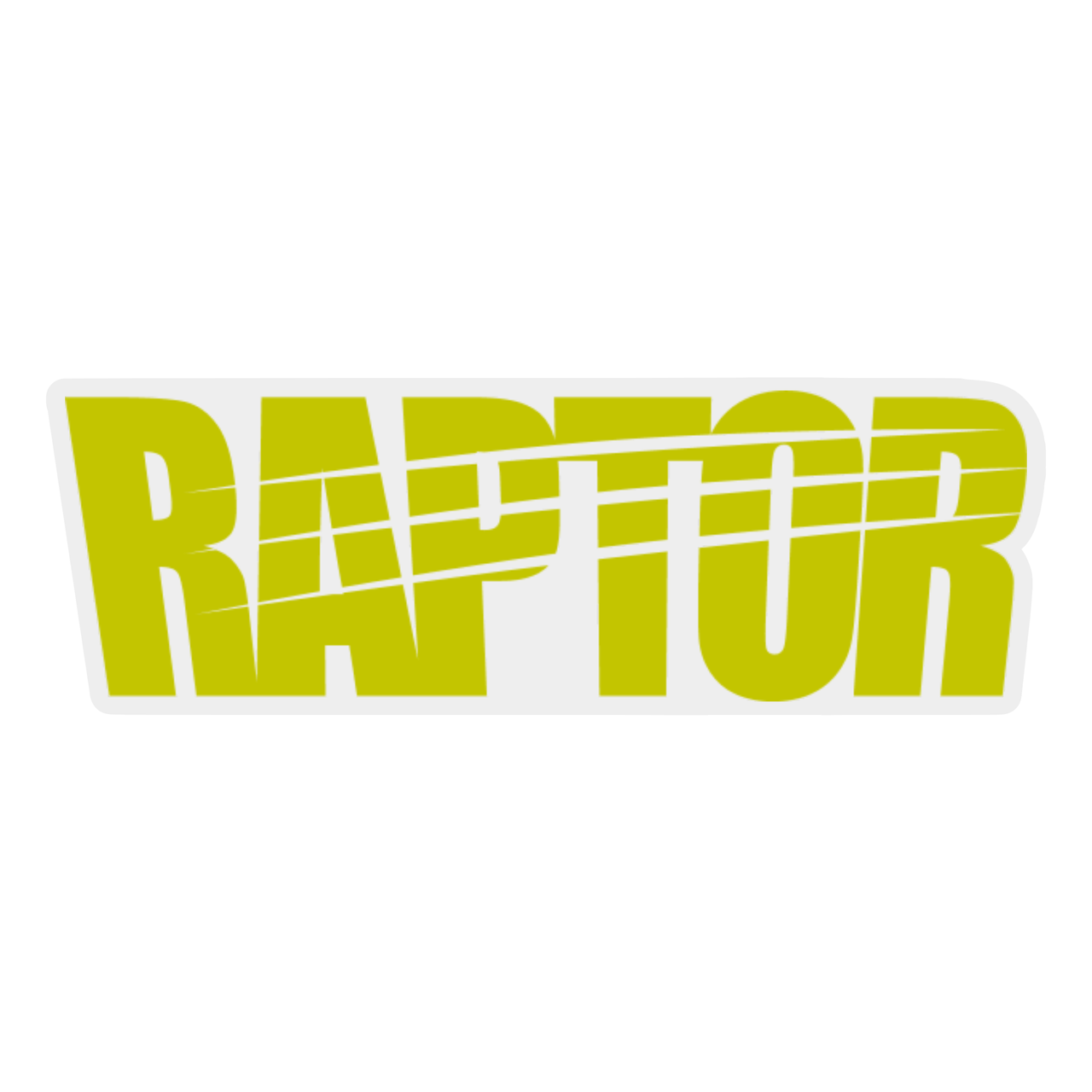Наклейка на скло та кузов RAPTOR Classic 100x31 мм Зелений