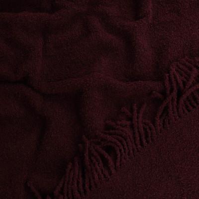 Плед букле 140х200 см Гранатовый - фото 3