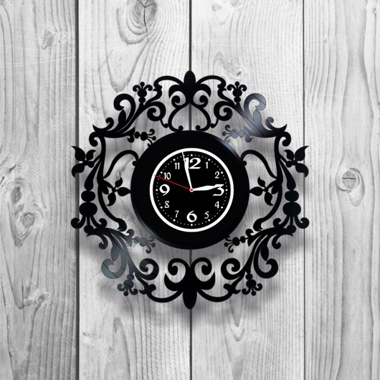 Часы настенные Лофт-ретро 0244 из виниловой пластинки