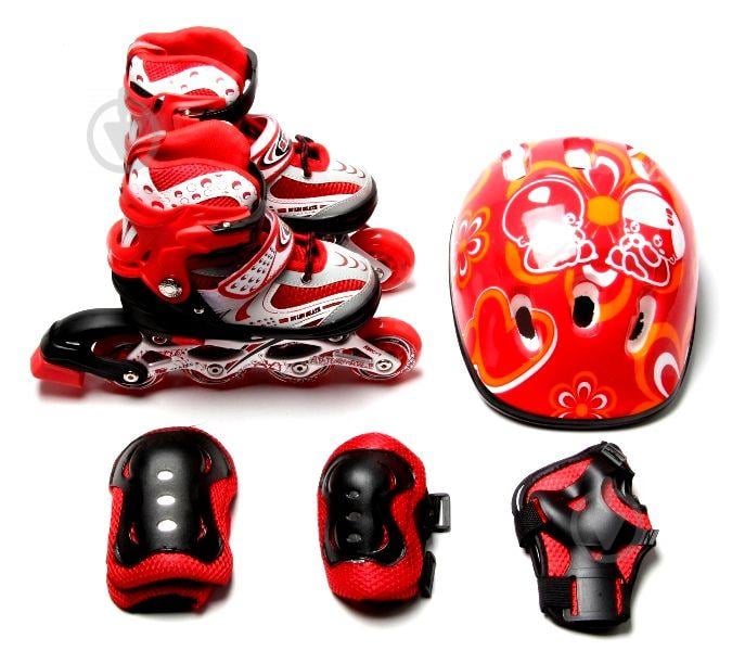 Набір роликові ковзани Happy 29-33 Red (979210877-S)