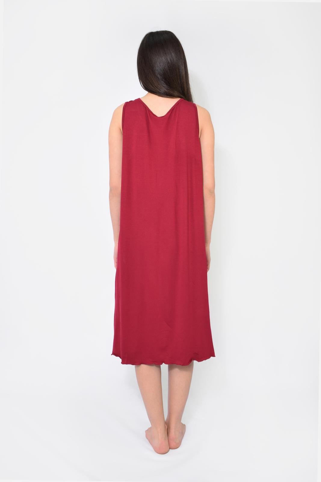 Ночная рубашка N.EL 919-92 4XL Вишневый - фото 2 Ночная рубашка N.EL 919-92 4XL Вишневый - фото 2