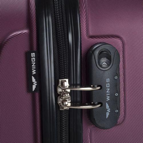 Чемодан пластиковый Wings 310 большой Бордовый - фото 2 Чемодан пластиковый Wings 310 большой Бордовый - фото 2