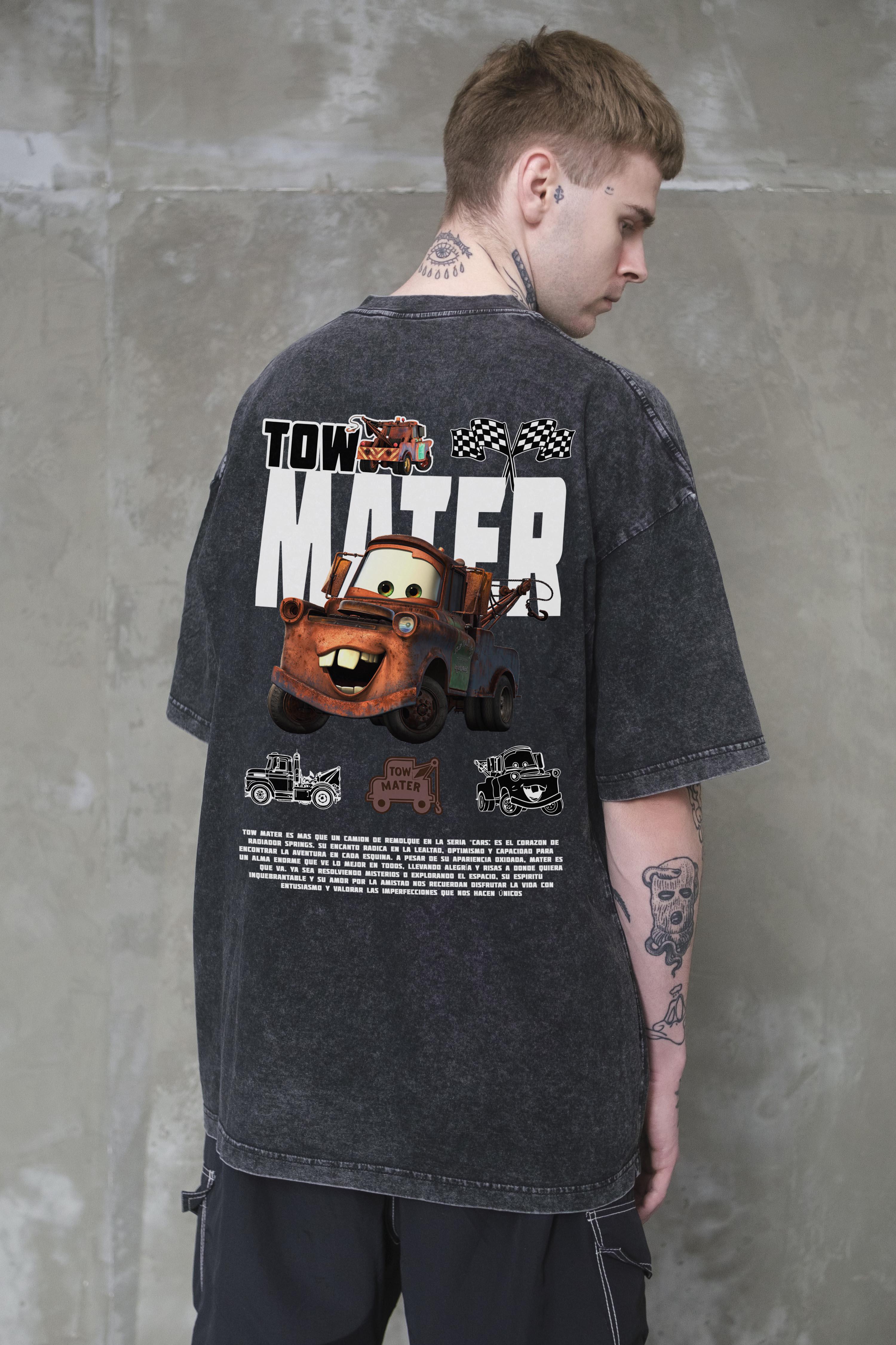Футболка оверсайз Without Washed Tow Mater S/M Black (S/M8056388 8056389)