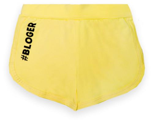 Шорти дитячі для дівчинки Gabbi SH-22-7 Bloger на гумці 104 см Жовтий (13195)
