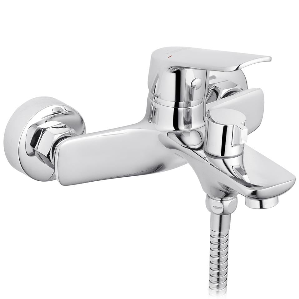 Смеситель для ванны Kroner Dorn-C060 CV033916 однорычажный Хром (235190)