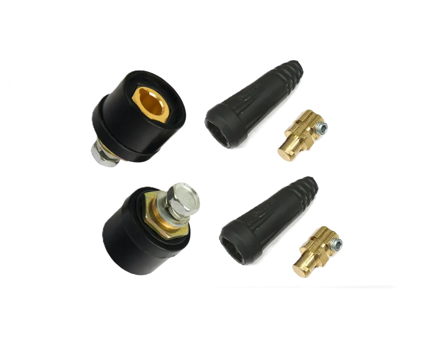 Комплект байонетных соединений для сварки под кабель 10-25 мм гнездо/штекер (2076) - фото 2 Комплект байонетных соединений для сварки под кабель 10-25 мм гнездо/штекер (2076) - фото 2