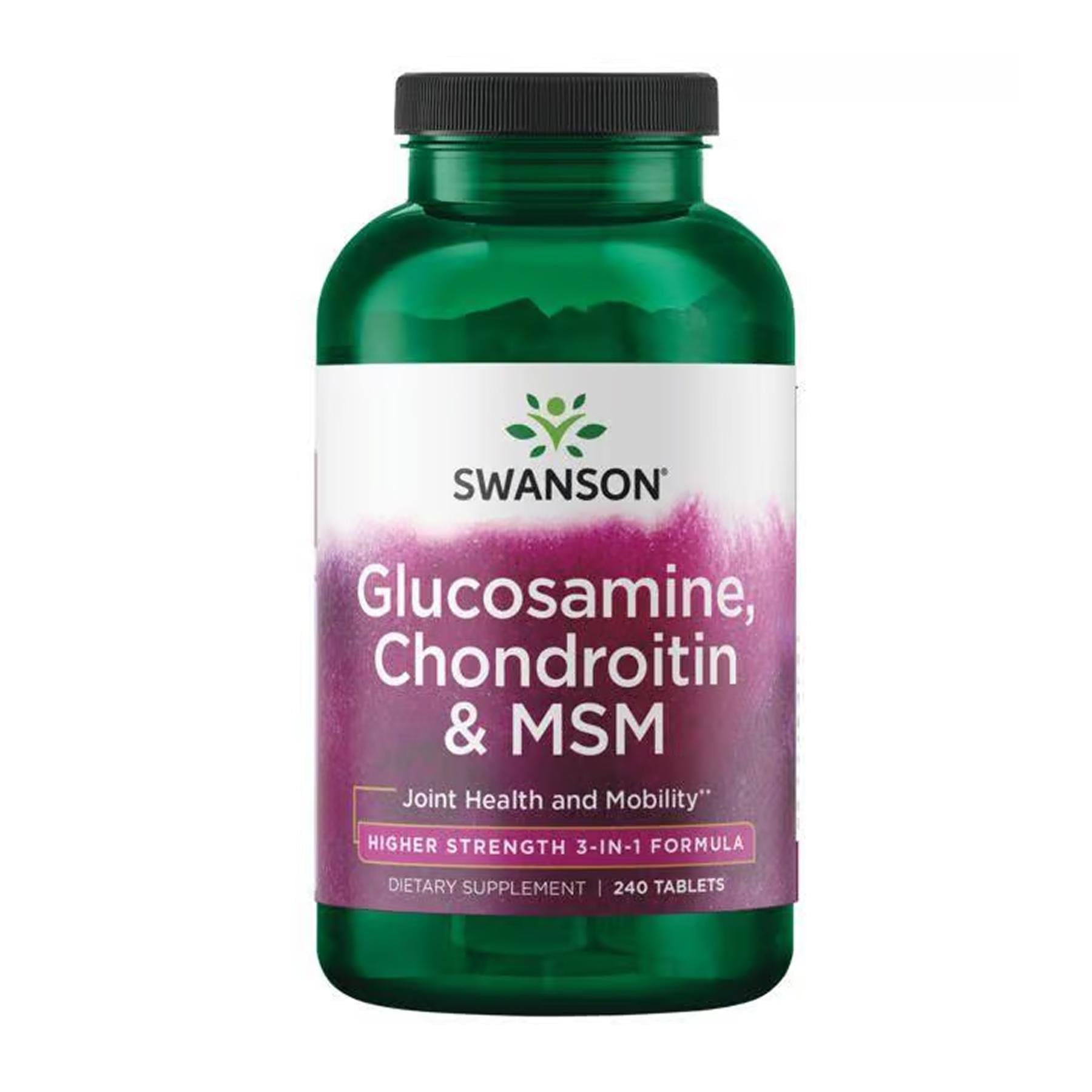 Хондропротектор Swanson Glucosamine Chondroitin&Msm Higher Strength 240 tabs