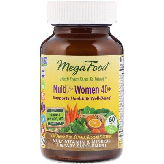 Вітамінно-мінеральний комплекс MegaFood Multi for Women 40+ 60 Tabs