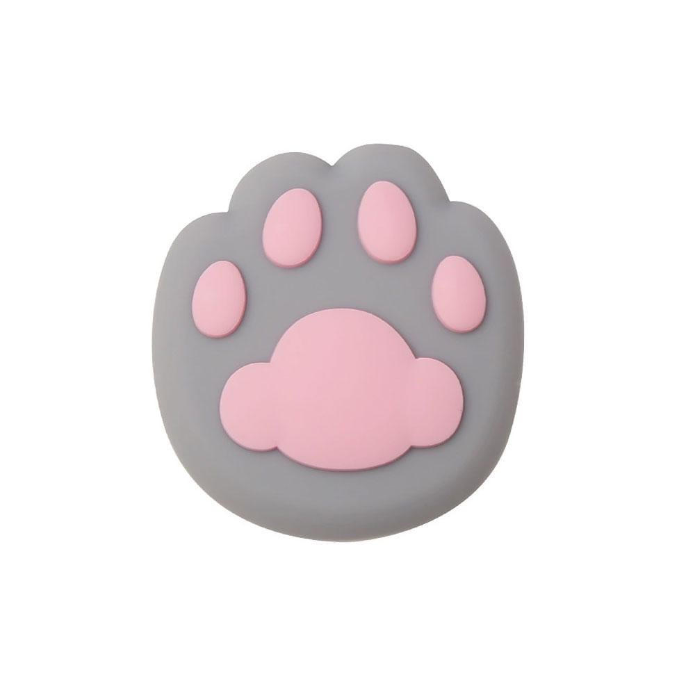 Стопор для дверей у формі котячої лапки самоклеючий 4,5x4,5 см Сірий (NR0260_3)
