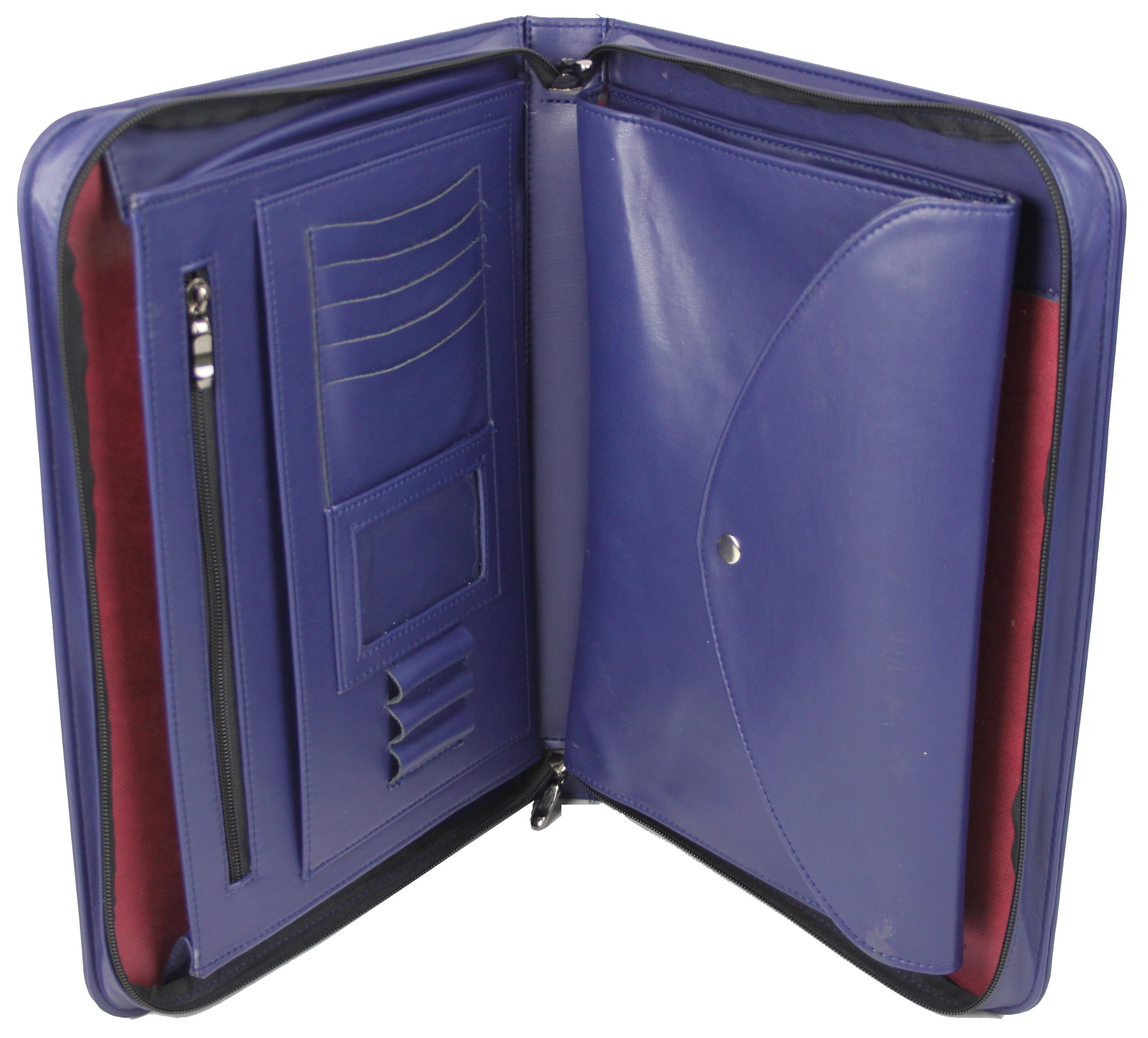Папка деловая Portfolio из искусственной кожи А4 Синий (Portbw06 navy)