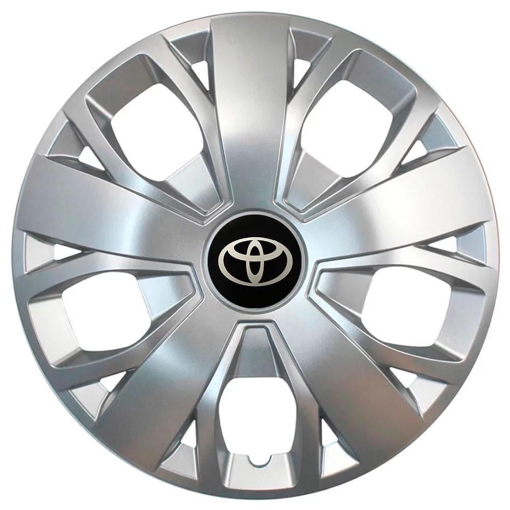 Колпаки SJS 420 с логотипом Toyota R16 4 шт. Серебряный