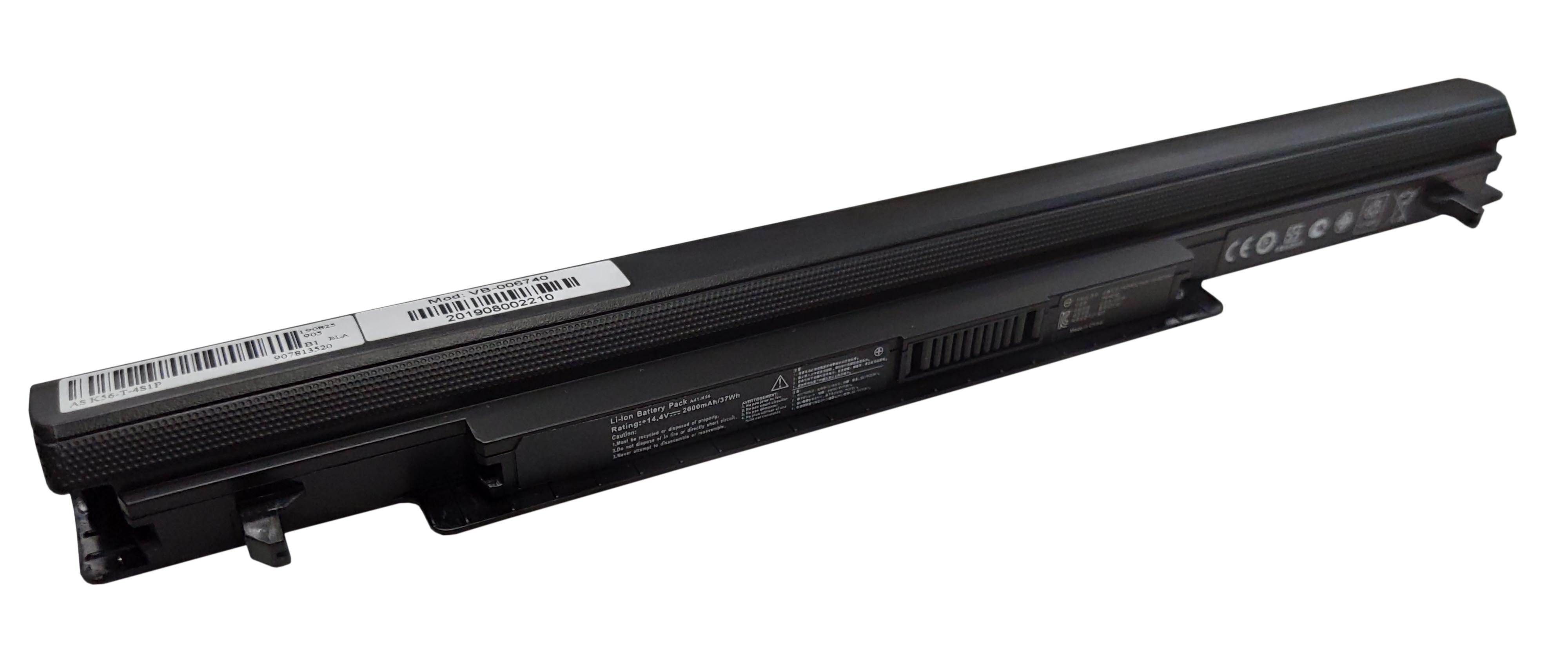 Аккумулятор для ноутбука Asus A42-K56 14,4 V 2600 mAh OEM Black