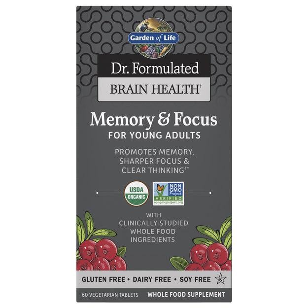 Натуральная добавка Garden of Life Dr. Formulated Memory & Focus 60 вегакапс. (7892)