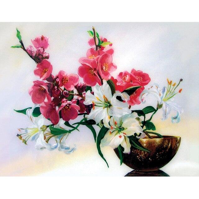 Алмазная мозаика Икебана 30x40 см без рамки 40x8x5 см (H8450)