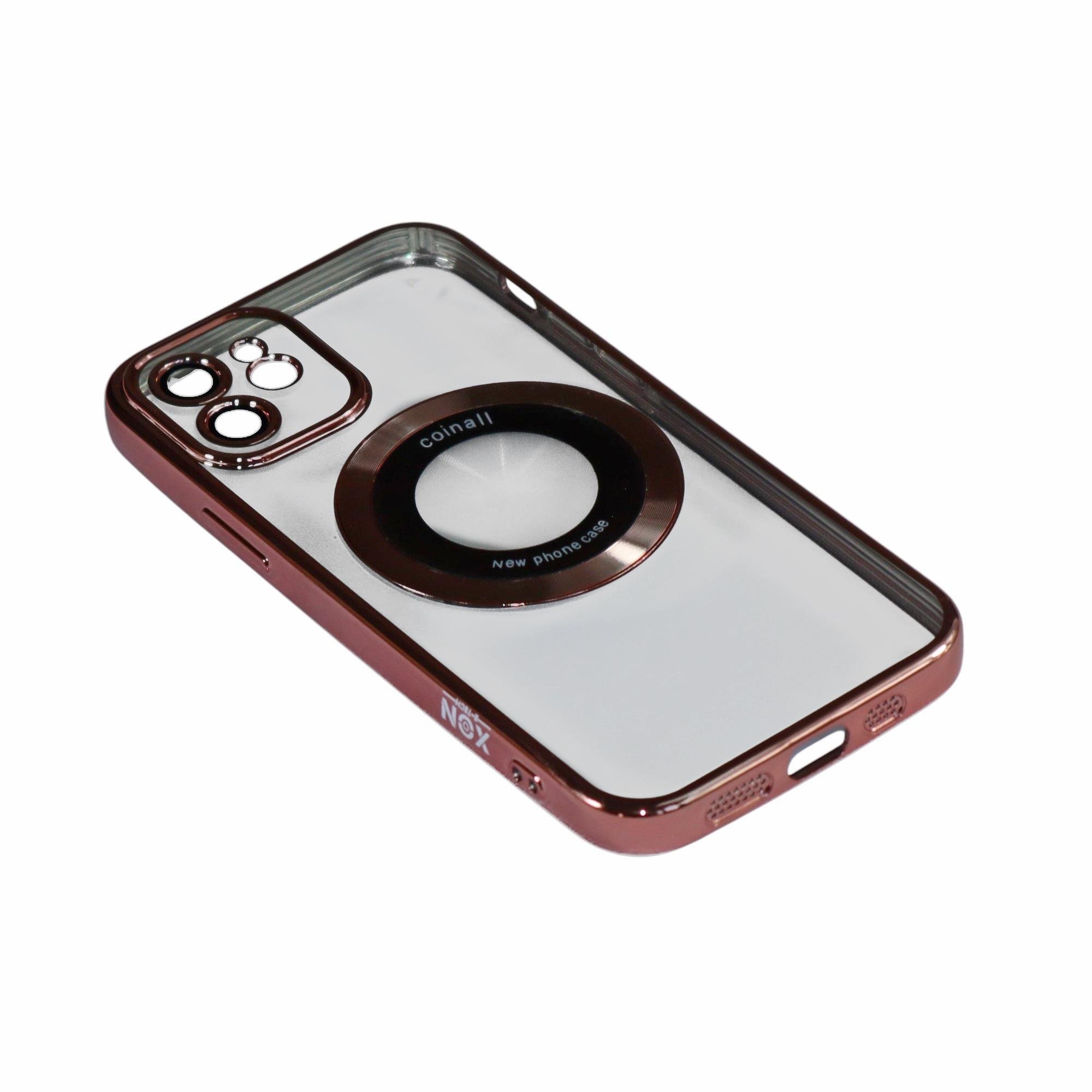 Магнитный чехол XON PhoneCase Magnetic для iPhone 12 (PCMC1112100P 8284) Розовый/Прозрачный Магнитный чехол XON PhoneCase Magnetic для iPhone 12 (PCMC1112100P 8284) Розовый/Прозрачный