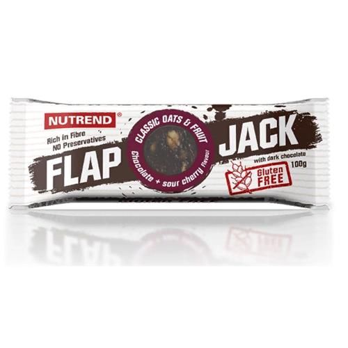 Батончик вуглеводнийNutrend Flapjack гluten Free 100 г Chocolate Wild Cherry with Dark Chocolate