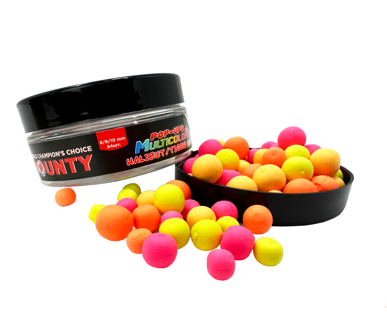 Поп-ап Bounty Multicolor Multisize Halibut/Tiger Nut 6/8/10 мм 84 шт.
