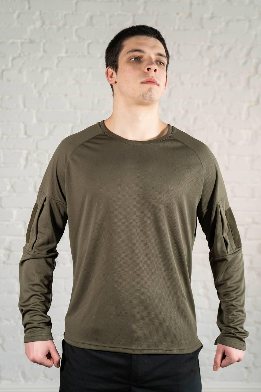 Лонгслив военный Tactical дышащий с липучками CoolMax L Пиксель (611-L)
