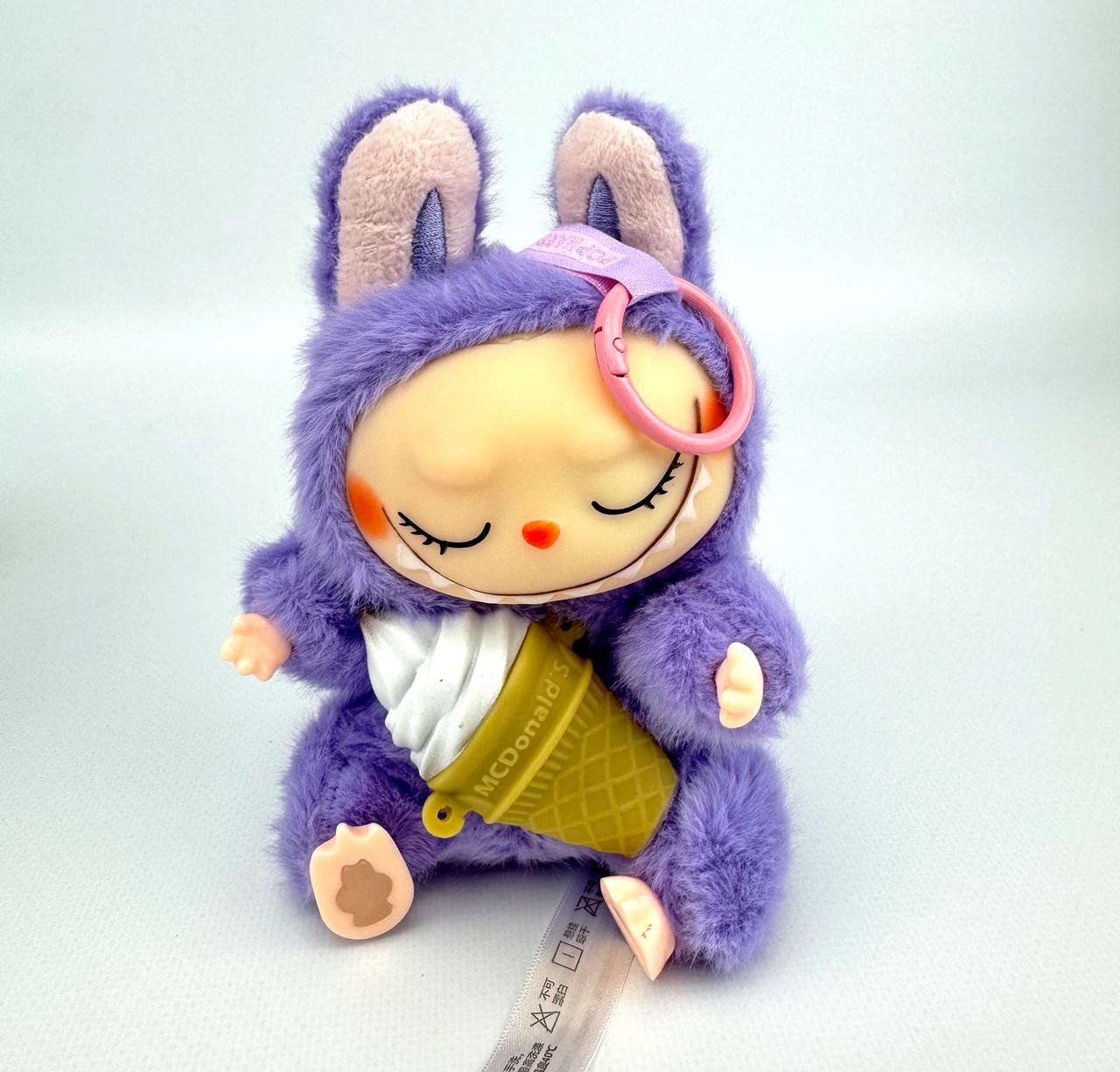 М'яка іграшка-брелок Лабубу М 16 см Фіолетовий (27877814)