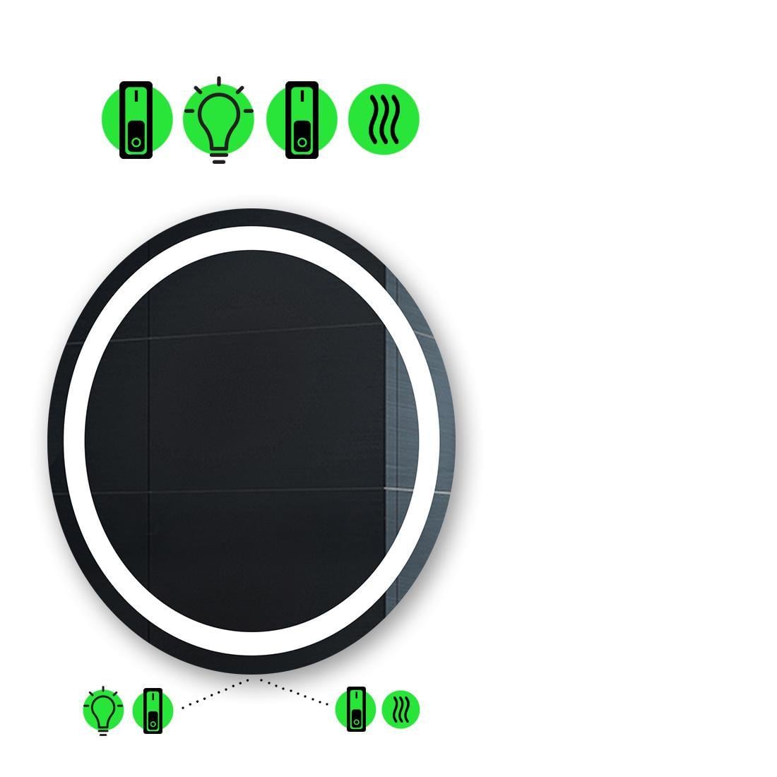 Зеркало Amica LED с подогревом и двумя механическими выключателями 50x50 см (13498925) Зеркало Amica LED с подогревом и двумя механическими выключателями 50x50 см (13498925)