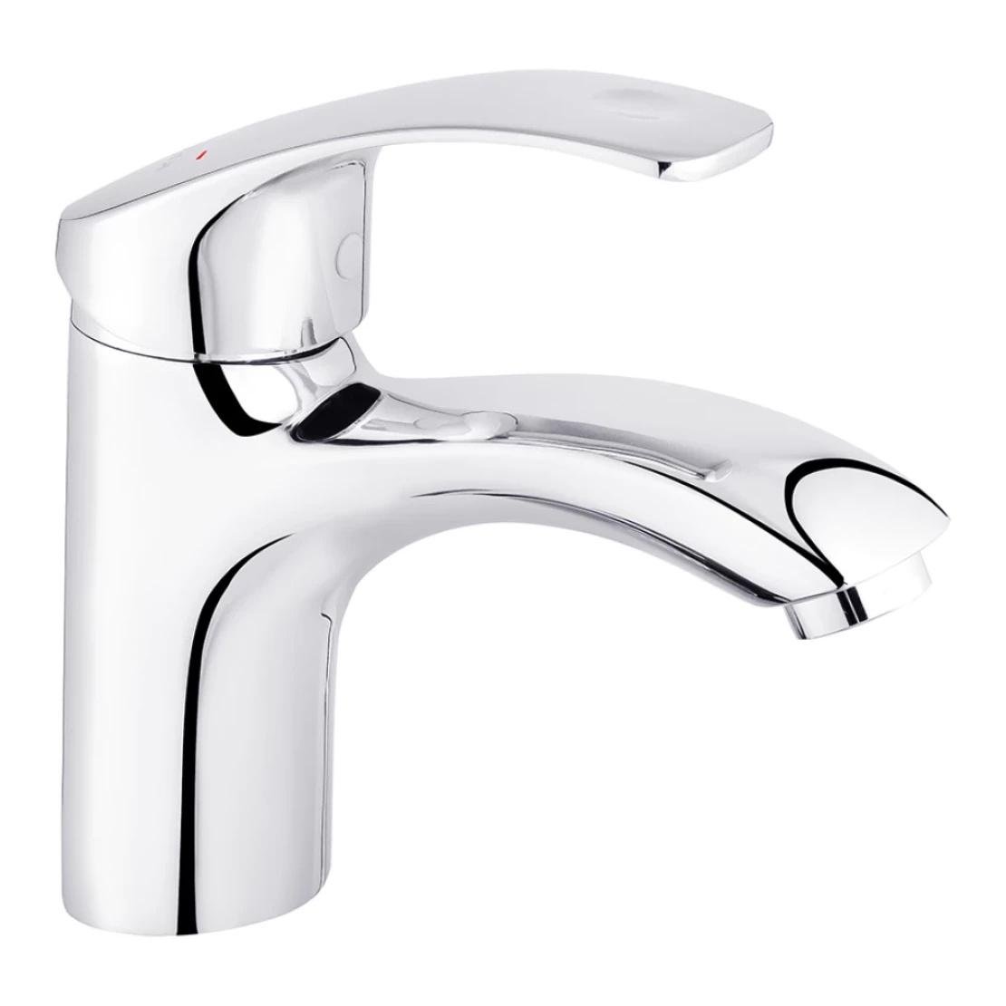 Змішувач для раковини Kroner KRP Konstante C010A врізний короткий вилив Хром (CV023584)