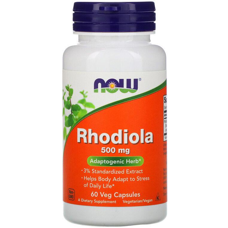 Родіола рожева NOW Foods Rhodiola 500 мг 60 капсул (919107933)