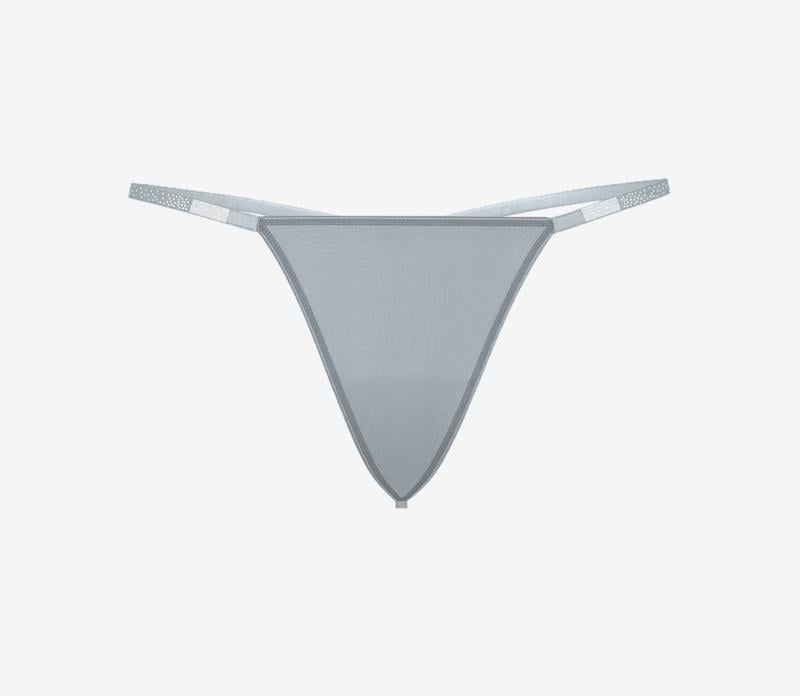 Трусики-стрінги жіночі Victoria's Secret Scattered Shine Strap V-String Panty M Сірий (2781576706) - фото 3 Трусики-стрінги жіночі Victoria's Secret Scattered Shine Strap V-String Panty M Сірий (2781576706) - фото 3