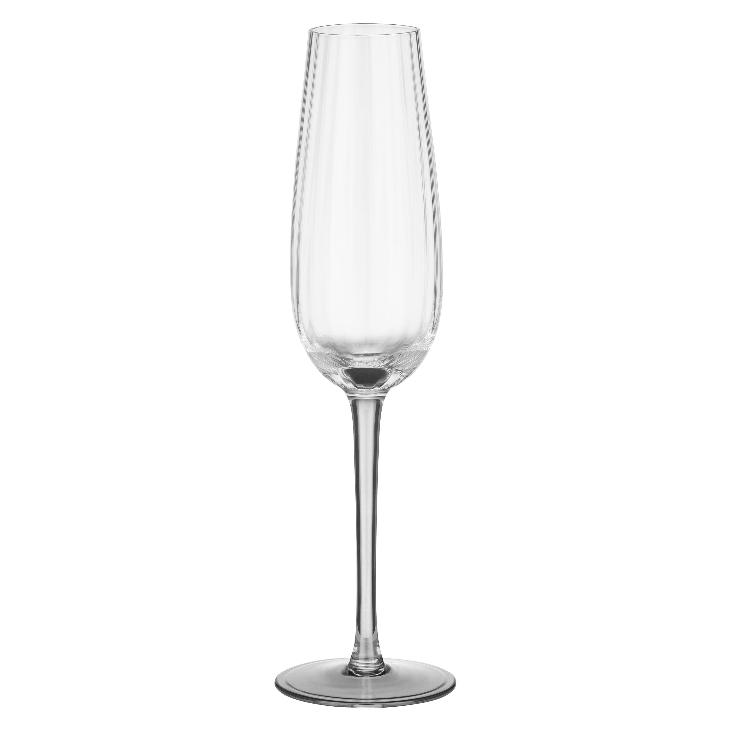 Бокалы ARDESTO AR2622TG Black Mars Orion для шампанского набор 2 шт. 220 мл Прозрачный/Серый (620732)