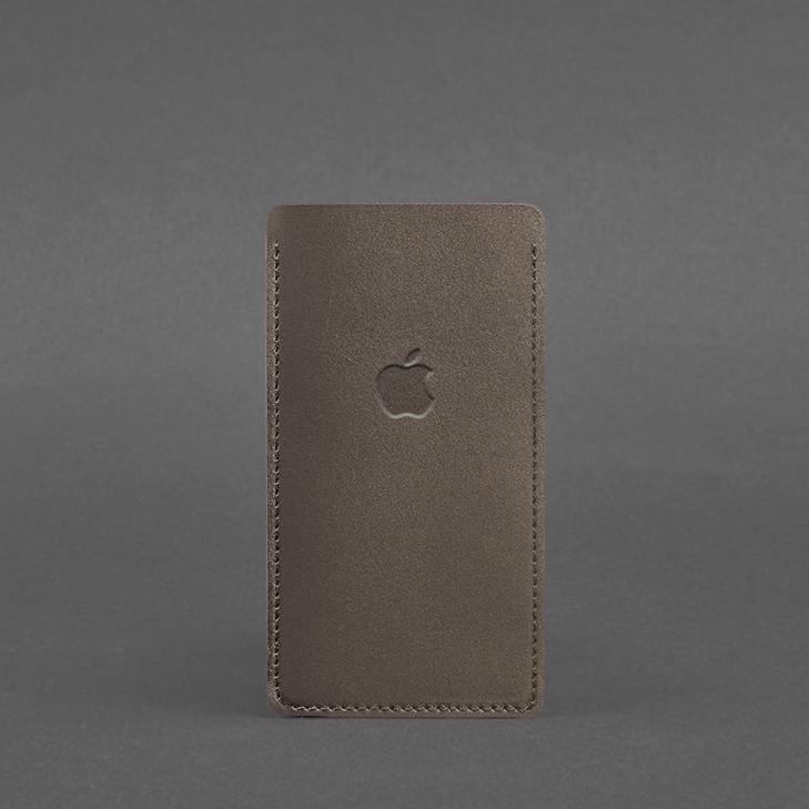 Кожаный чехол для iPhone 13 Темно-бежевый (A-027647) - фото 2 Кожаный чехол для iPhone 13 Темно-бежевый (A-027647) - фото 2