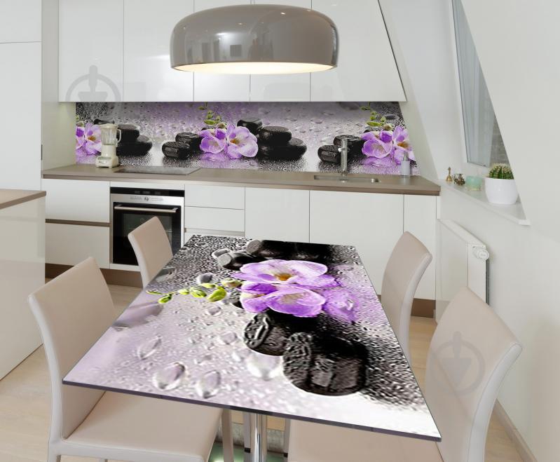 Наклейка виниловая на стол Zatarga "Мокрые камни" 600х1200 мм Наклейка виниловая на стол Zatarga "Мокрые камни" 600х1200 мм