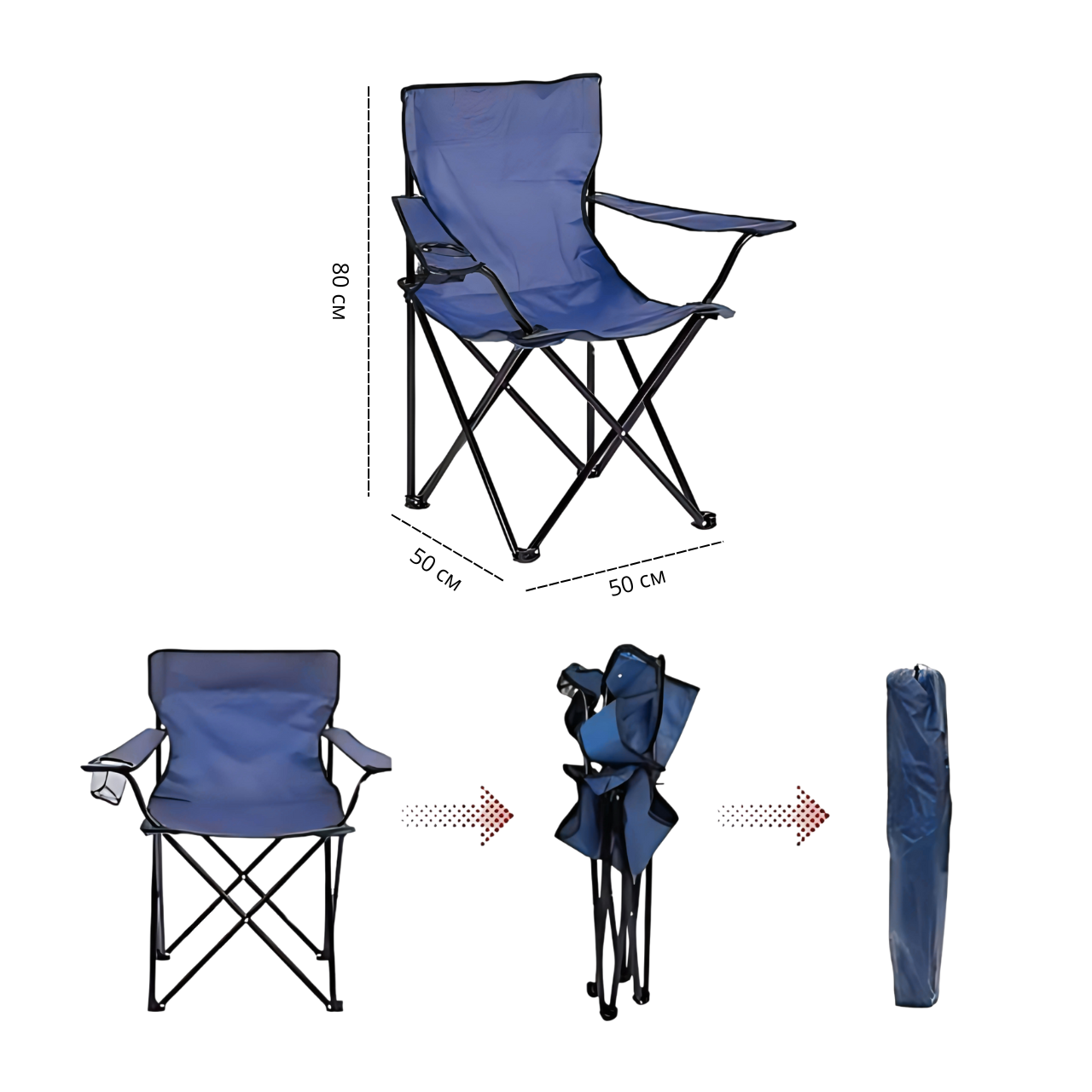 Стул туристический раскладной для отдыха/рыбалки/охоты Синий (10402027) - фото 6 Стул туристический раскладной для отдыха/рыбалки/охоты Синий (10402027) - фото 6