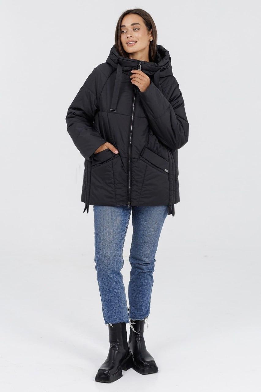 Куртка жіноча 236a на флісі р. 50 Чорний - фото 3 Куртка жіноча 236a на флісі р. 50 Чорний - фото 3