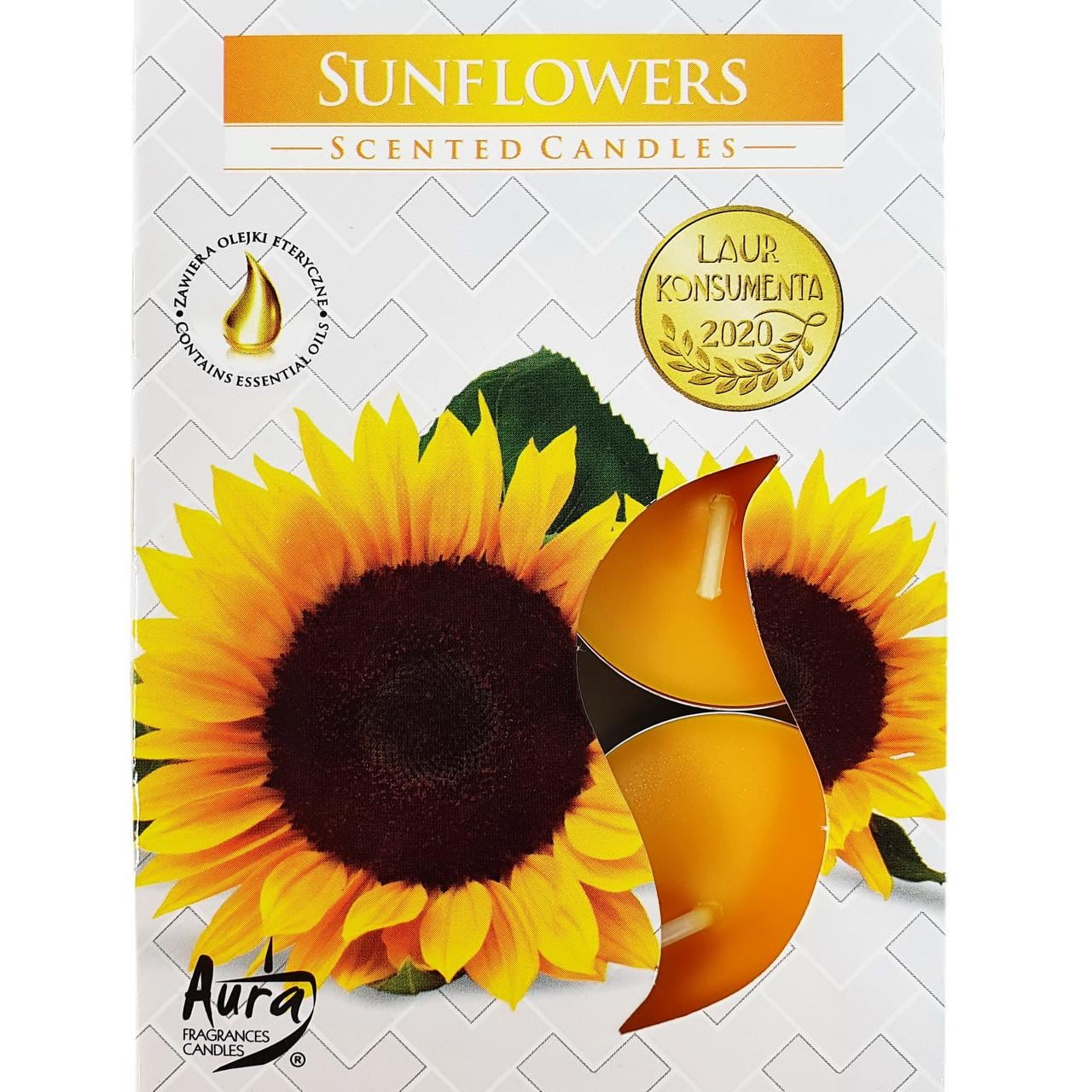 Свеча таблетка ароматическая Bispol Подсолнух 6 шт. (7G-p15-330)