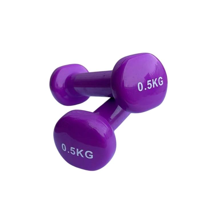 Гантель для фитнеса Generation Fitness FF51D3B с виниловым покрытием 0,5 кг Фиолетовый (FF51D3B-0.5kg purple) - фото 3 Гантель для фитнеса Generation Fitness FF51D3B с виниловым покрытием 0,5 кг Фиолетовый (FF51D3B-0.5kg purple) - фото 3