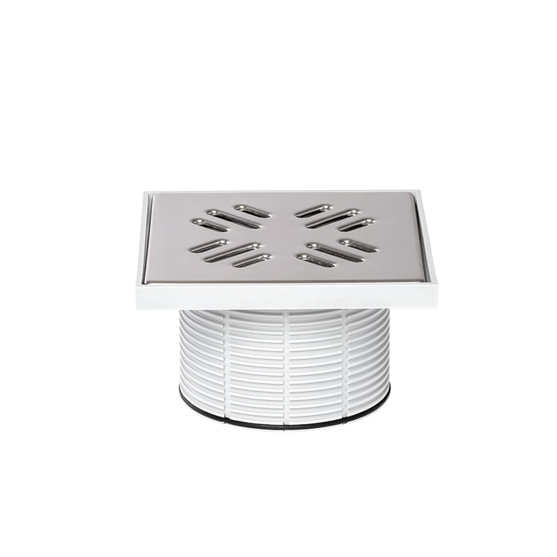 Надставка для трапа решітка з нержавіючої сталі хром Styron 150х150 мм STY-505