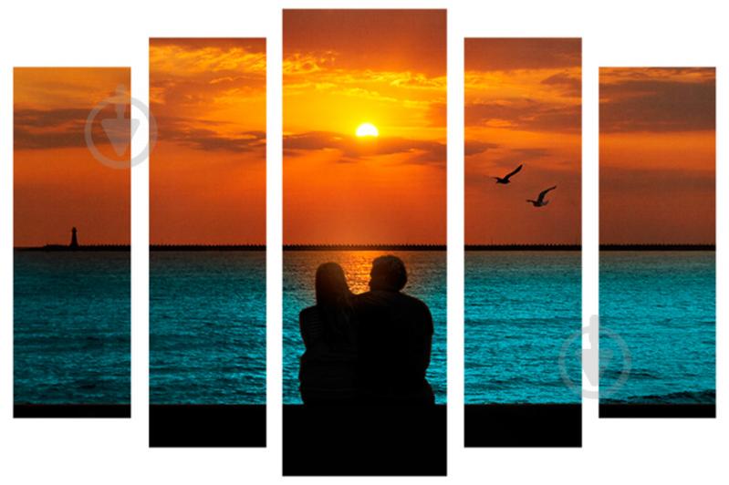 Модульная картина Декор Карпаты 120х80 см Закат (M5-455-2)