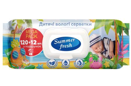 Вологі серветки Summer Fresh 132 шт. (2313759820)