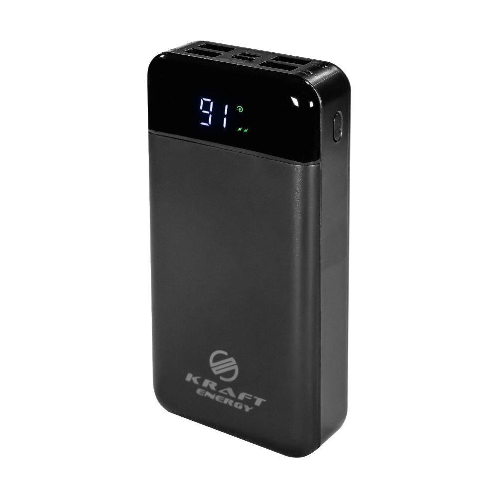 Повербанк Kraft KPB-2120FCL 22.5W QC 3.0 20000 mAh Black (43-00089) - фото 2