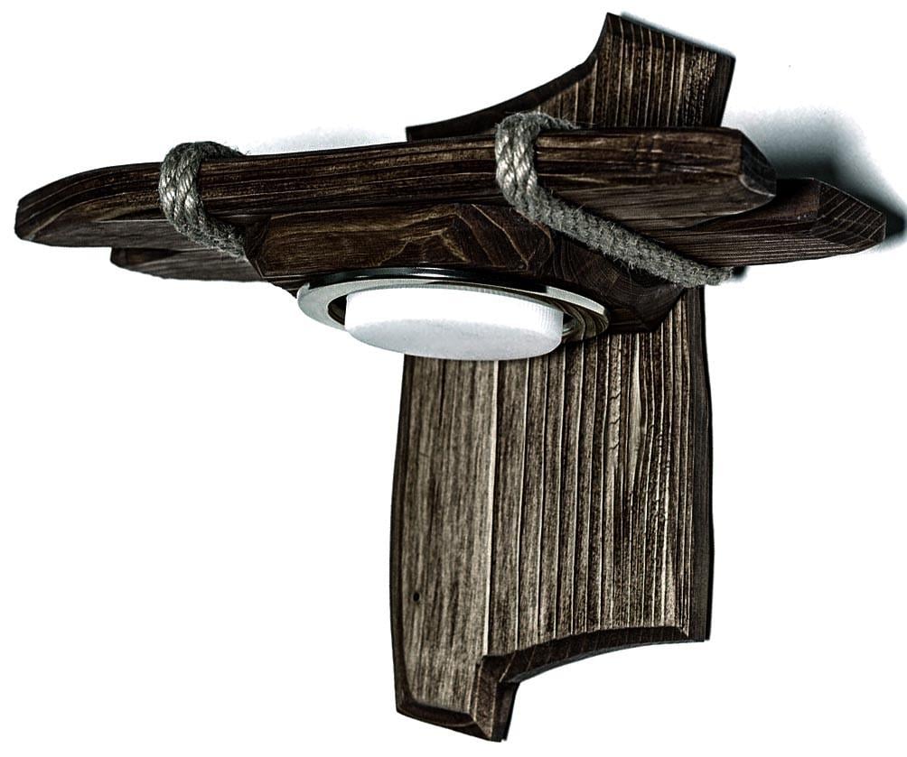 Світильник настінний з дерева Салфер Мокко (БРА-000210)