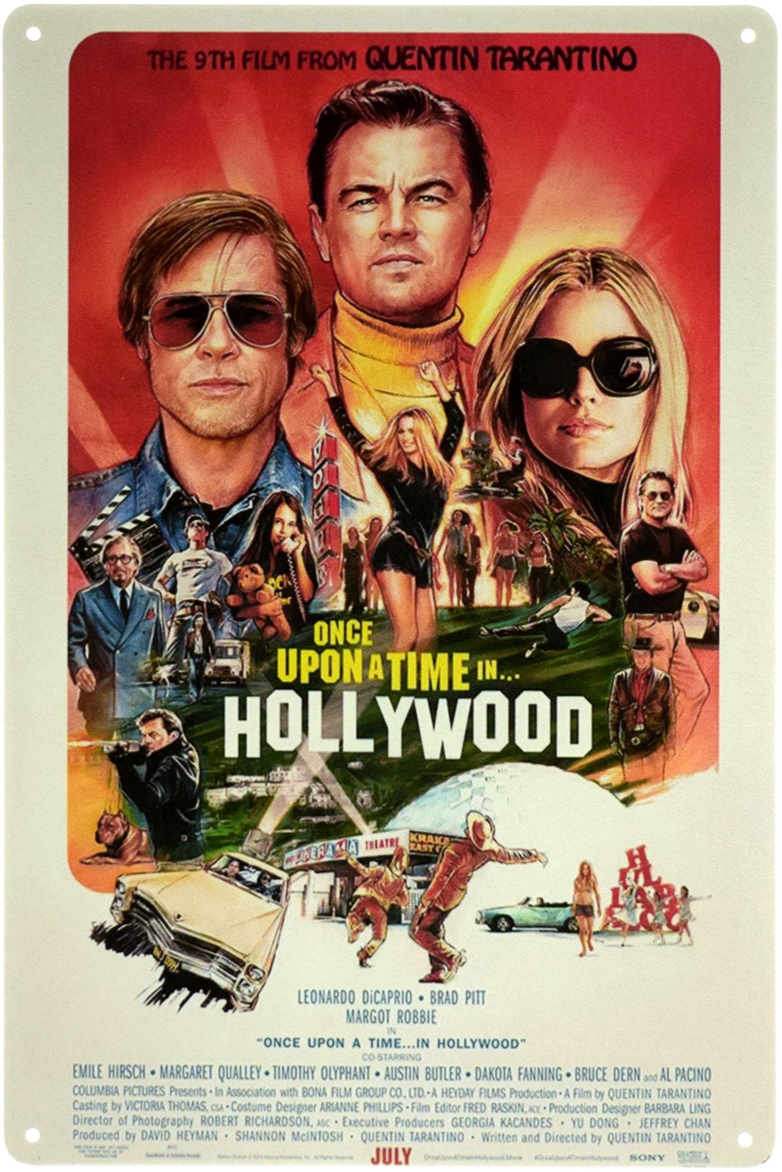 Табличка металева Одного Разу В… Голлівуді/Once Upon A Time in Hollywood 20x30 см
