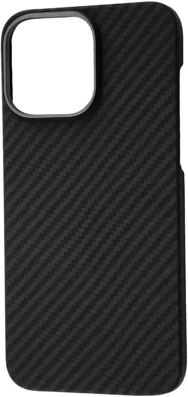 Чехол для iPhone WAVE Premium Carbon Slim Case with MagSafe for iPhone 15 Pro Max Black