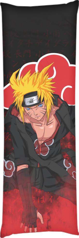 Подушка дакимакура Naruto Akatsuki 40x100 см (13549499)