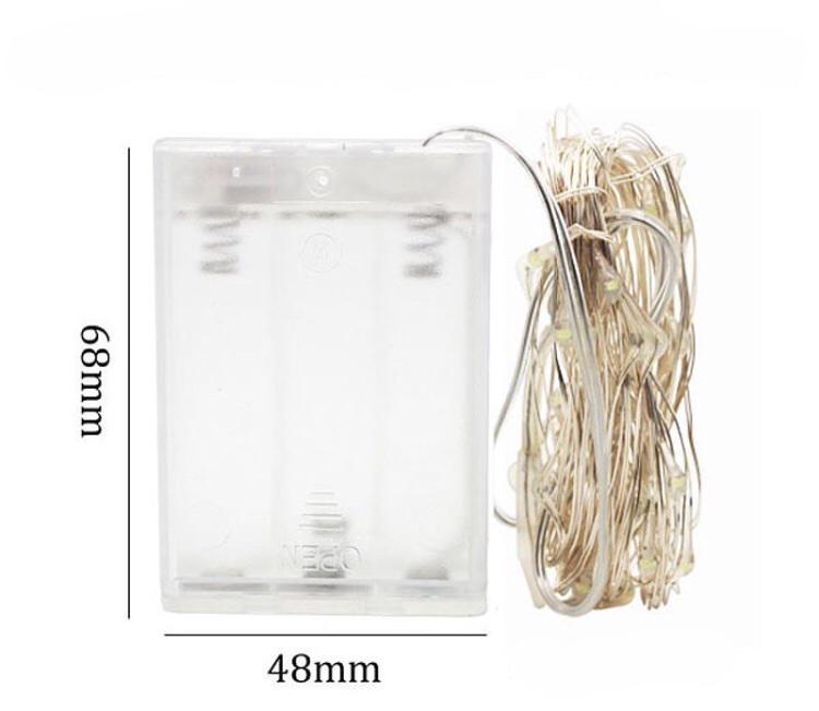 Светодиодная Нить 10 м 100 LED RGB Теплый Белый - фото 2