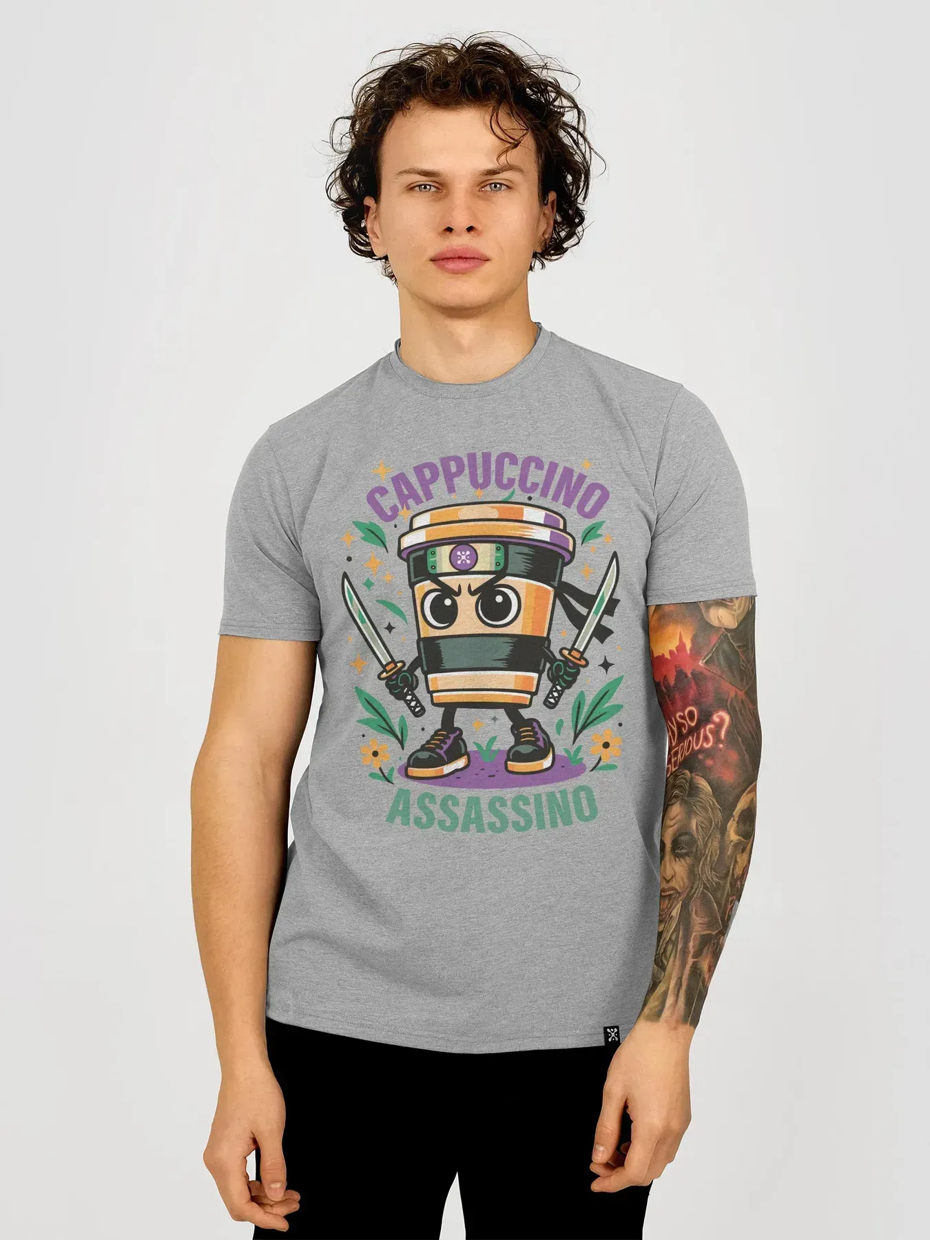 Футболка мужская Cappuccino Assassino XS Серый (27060456)